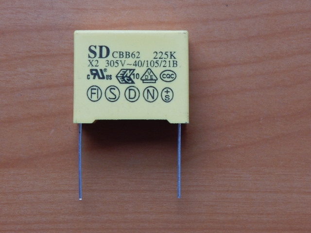 CAP 2.2mkF 305V 10% (225) (MKP-X2) (CBB62)