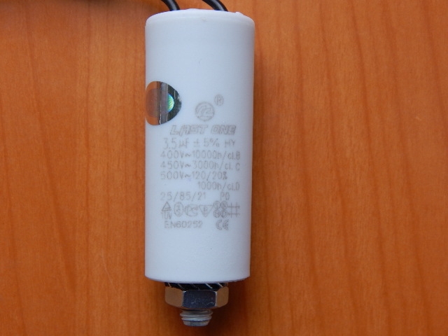 CBB60L 3.5mkF 450v (гибкие выводы + болт)