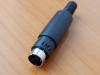 Разъем mini DIN 3-pin шт. пластик на кабель  1-400