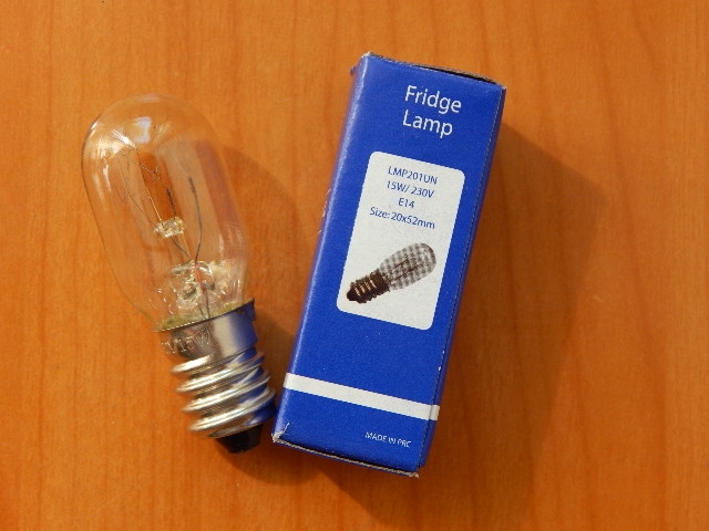 Лампа для холодильника E14 15W (851055, WP010)