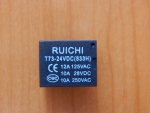 Реле  24V 10A 1C  (T73-24VDC(833H))