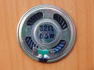 Динамик d=40mm, h=5mm, 32 Ohm, 0.5W (№80)