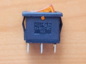 Переключатель KCD1-B2-101N11YB OFF-ON желтый 250V 10A (с подсветкой)