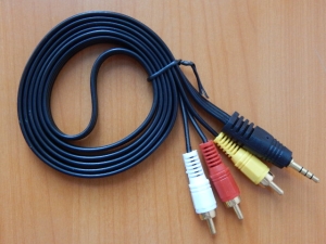 Шнур 3.5mm шт. 4C - 3 x RCA шт. 1.5m
