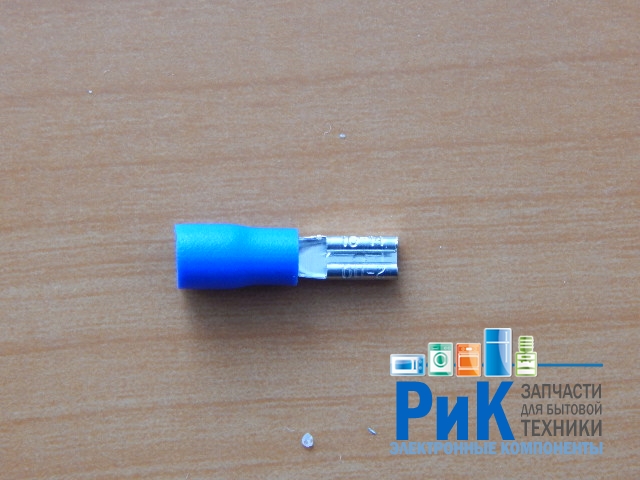Клемма плоская гн. 3.8mm синяя VF2-110(8)  08-0431