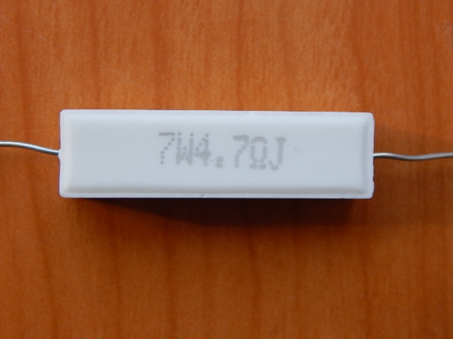 Резистор  7w         4.7om (4R7) 5%