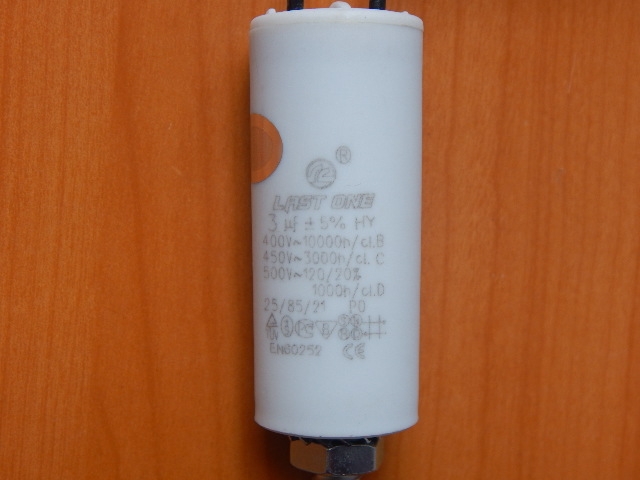 CBB60L 3.0mkF 450v (гибкие выводы + болт)