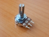 Резистор переменный 3-pin B250K d=16mm L=20mm моно с рифлением  (№1)