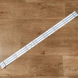 Подсветка LED TV BBK 3 планки (2xA+B) по 828mm 8линз (6V) JS-D-JP43DM 43"