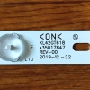 Подсветка LED TV DNS, Supra, Konka 8 планок (4 по 414mm + 4 по 435mm) 6линз (6V)  KL42GT618 42", фото 2
