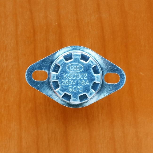 Термостат KSD301 90C 16A (нормально замкнутый)