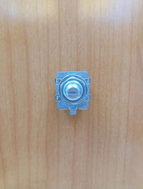 Энкодер 16 х 17mm, ручка мет. звезд. D=6mm L=15mm (дискр.=24) с кнопкой  R9c.