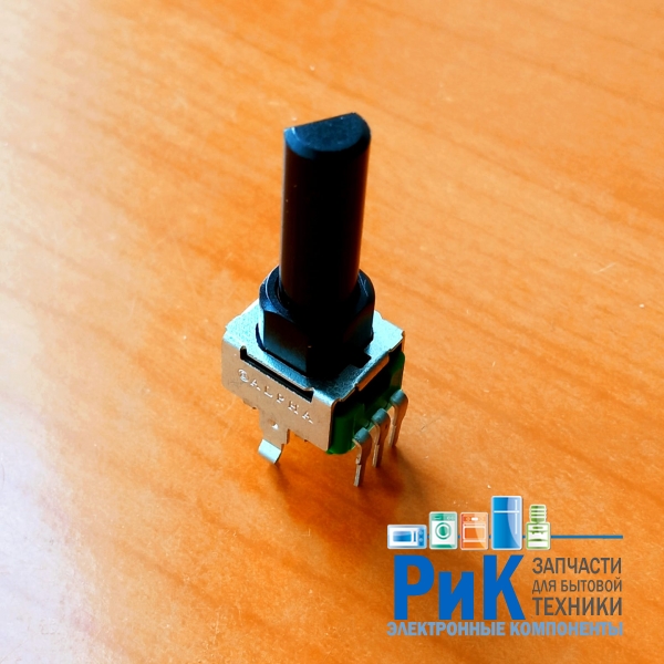 Резистор переменный 3-pin     A10K 8x8mm L=30.2mm моно лыска  RV09BF-40E1N-215F-A10K-A