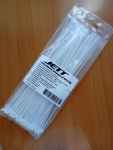 Стяжка кабельная 2.5mm x 200mm (100 шт.) белая